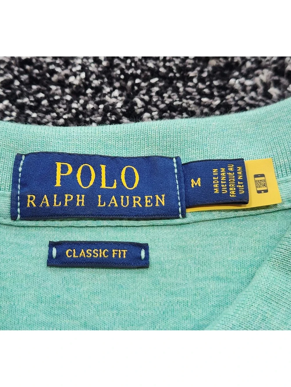 New Polo Ralph Lauren Mens Green Classic-Fit Short-Sleeve Polo Shirt Sz Medium